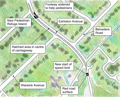 Earlsdon Avenue map, Coventry